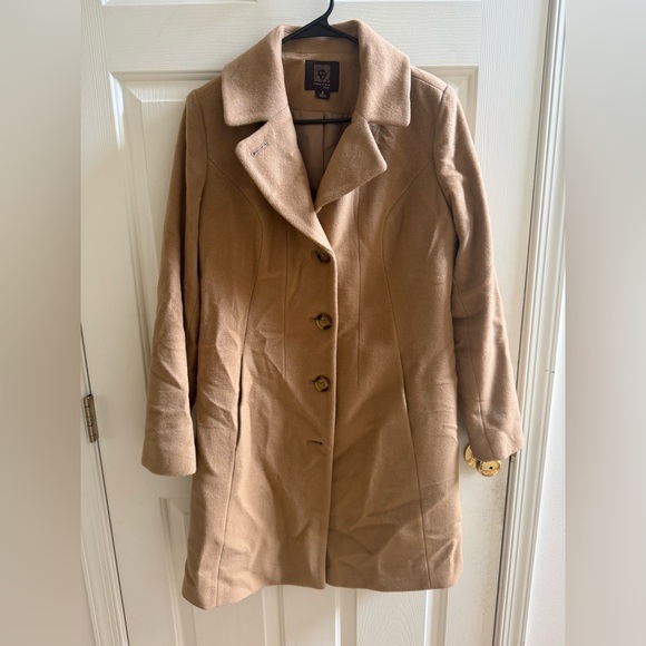 ''Vtg Anne Klein Ladies Coat Size 8， color Camel, cashmere - Picture 2 of 13